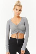 Forever21 Active Ribbed Knit Crop Top