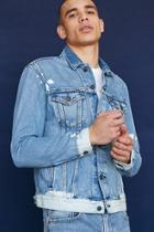 Forever21 Levi's Bleach-dyed Denim Trucker Jacket