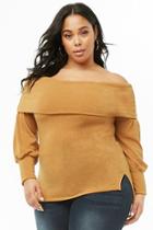 Forever21 Plus Size Foldover Off-the-shoulder Top