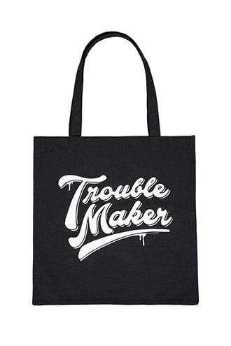 Forever21 Trouble Maker Graphic Tote Bag