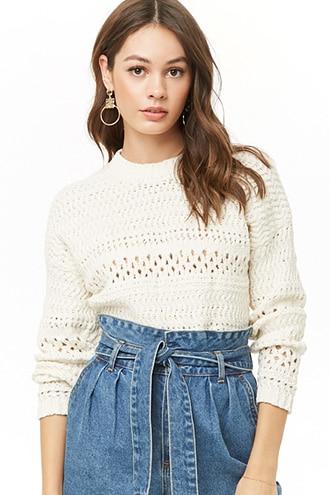 Forever21 Plush Trim Sweater