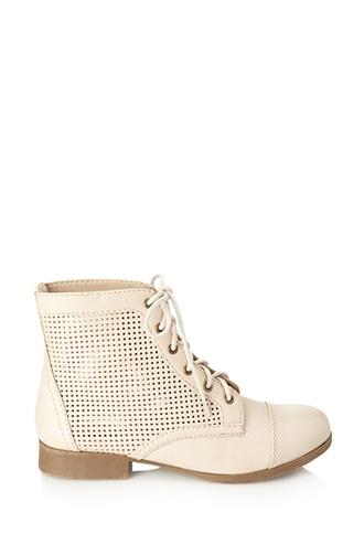Forever21 Perforated Combat Boots
