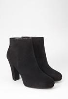 Forever21 Women's  Black Faux Suede Booties