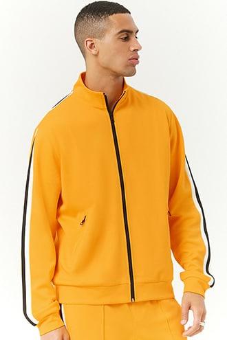 Forever21 Striped-sleeve Track Jacket
