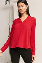 Forever21 Button-front High-low Top
