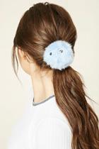 Forever21 Baby Blue Googly-eyed Pom-pom Hair Tie