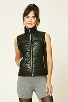 Forever21 Women's  Active Athletic Puffer Vest