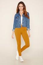 Forever21 Women's  Sunset Gold Organic Cotton-blend Leggings
