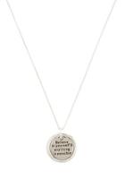 Forever21 Inspirational Pendant Necklace