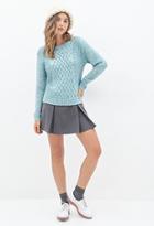 Forever21 Cable Knit Front Sweater