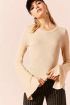 Forever21 Metallic Sweater-knit Top