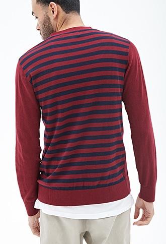 Forever21 Colorblocked Stripe Cardigan