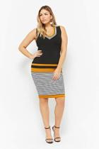 Forever21 Plus Size Varsity Bodycon Dress