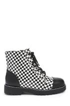 Forever21 Checkered Platform Booties