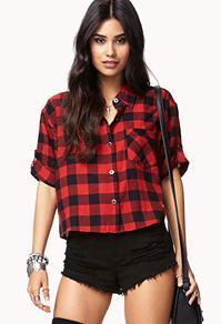 Forever21 Cool Girl Checkered Shirt