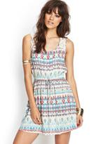 Forever21 Abstract Geo Fit & Flare Dress