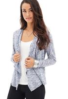 Love21 Women's  Contemporary Drape-front Marled Cardigan