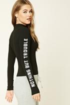 Forever21 Nothing But Trouble Graphic Top