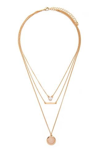 Forever21 Faux Druzy Stone Necklace