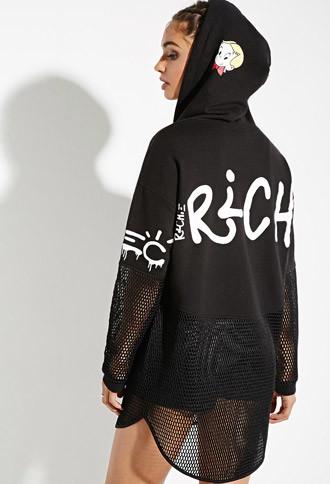 Alec Monopoly X Forever 21 Mesh-paneled Richie Rich Hoodie