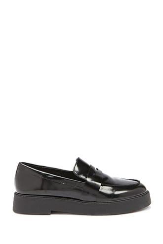 Forever21 Faux Patent Leather Penny Loafers