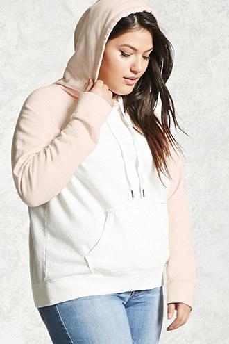 Forever21 Plus Size Colorblock Hoodie