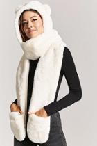 Forever21 Hooded Polar Bear Scarf