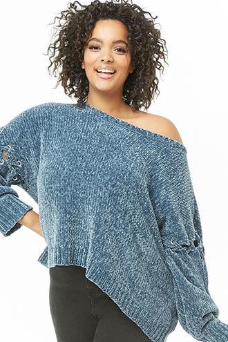Forever21 Plus Size Mina Lisa Chenille Sweater