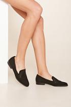 Forever21 Women's  Black Faux Suede Loafers