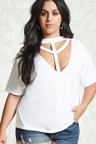 Forever21 Plus Size Strappy Tee