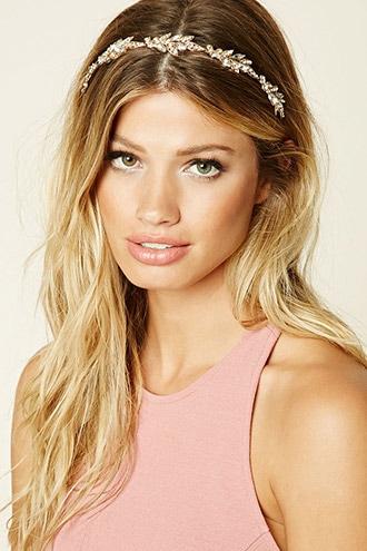 Forever21 Faux Gem Leaf Headband