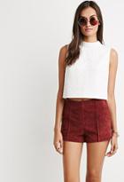 Forever21 Textured Maze-pattern Boxy Top