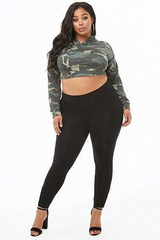 Forever21 Plus Size Crisscross-hem Leggings