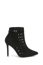 Forever21 Cutout Stiletto Ankle Boots