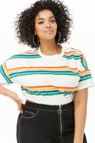Forever21 Plus Size Multicolor Striped Tee