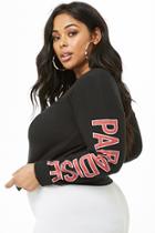 Forever21 Plus Size French Terry Paradise Graphic Top