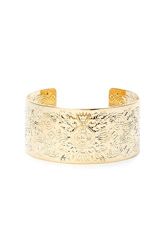 Forever21 Gold Ornate Etched Cuff
