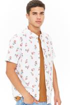 Forever21 Fitted Floral Print Shirt