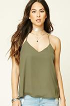 Forever21 Women's  Olive T-back Cami