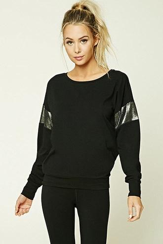 Forever21 Active Metallic Insert Top