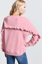 Forever21 Contemporary Ruffle Pullover