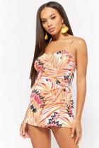 Forever21 Tropical Wrap Romper