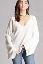 Forever21 Ribbed Bell-sleeve Top