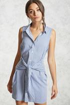 Forever21 Self-tie Shirt Dress