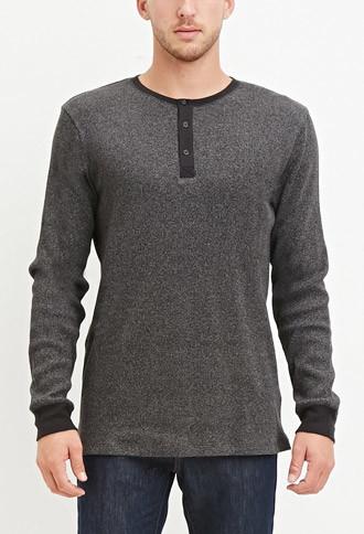 21 Men Classic Thermal Henley