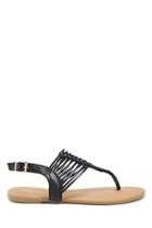 Forever21 Qupid Braided Faux Leather Sandals