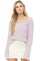 Forever21 Multicolor Fuzzy Knit Sweater