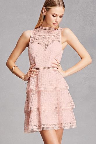 Forever21 Soieblu Illusion Neckline Dress