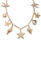 Forever21 Seashell Charm Necklace