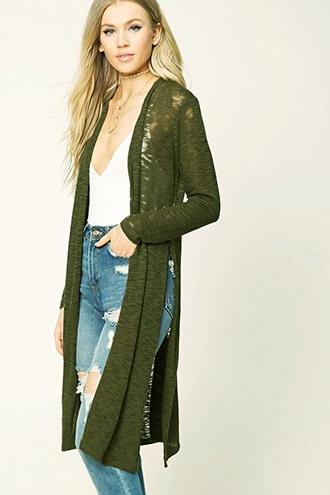 Forever21 Longline Knit Cardigan